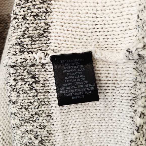 Sanctuary Striped Cream Gray Knitted Sweater Small - Picture 3 of 5